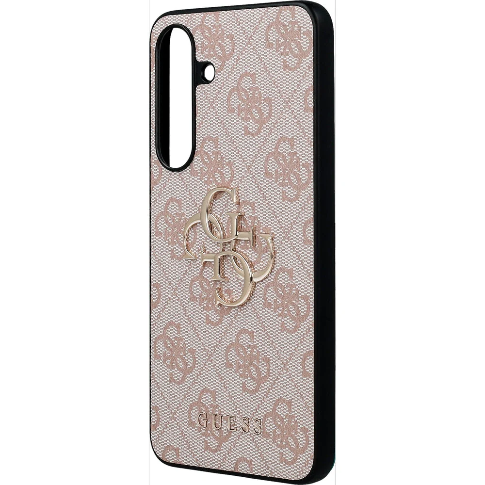 Handyhülle für Galaxy S25 FE, Guess Hardcase 4G Big 4G Classic Logo, Rosa mit Goldenen Elementen - Image 3