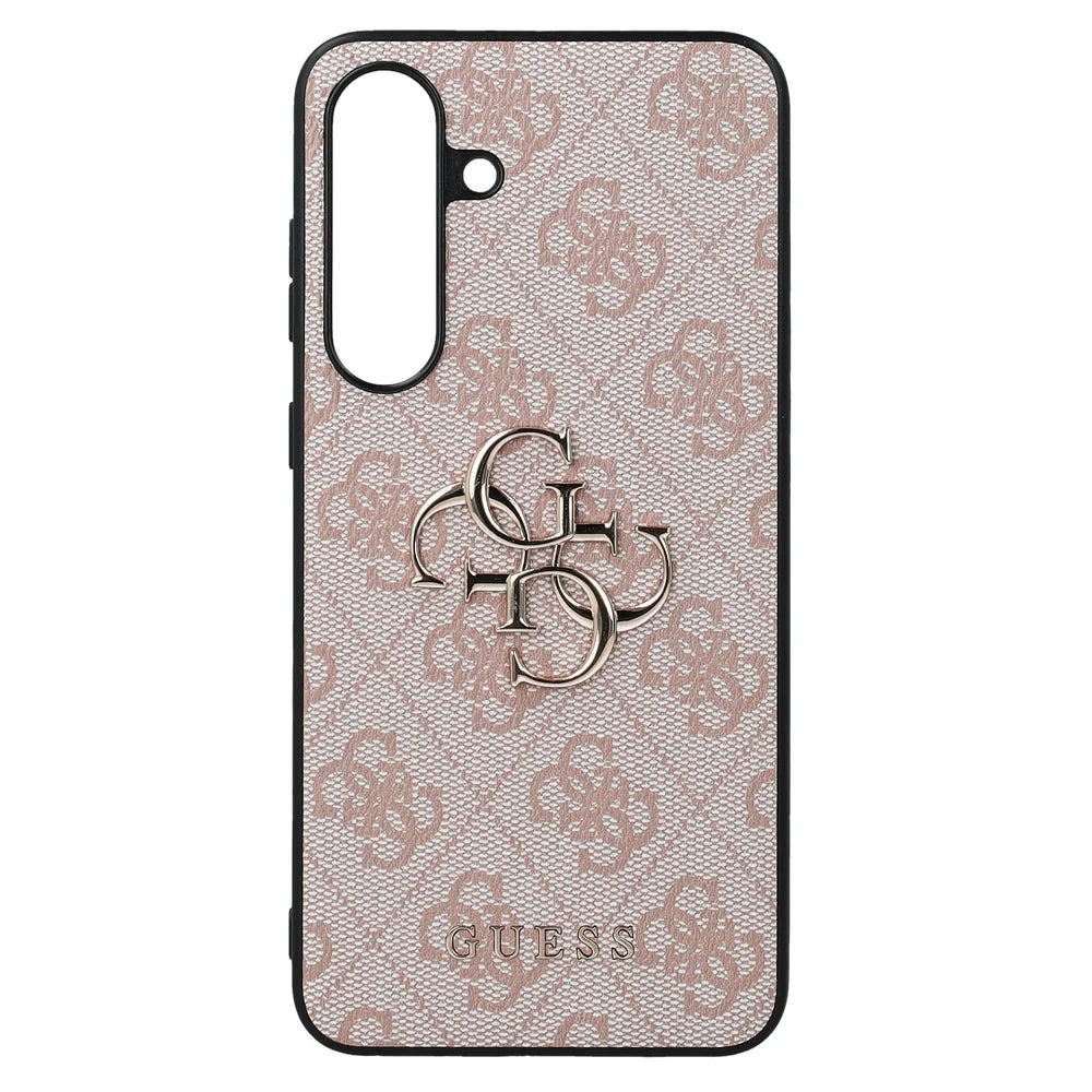Handyhülle für Galaxy S25 FE, Guess Hardcase 4G Big 4G Classic Logo, Rosa mit Goldenen Elementen - Image 5