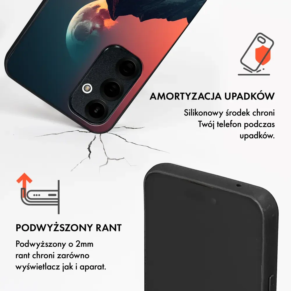 Handyhülle für Galaxy S25 FE, Mobiwear Glossy Case, Gebirgsdämmerung - Image 3