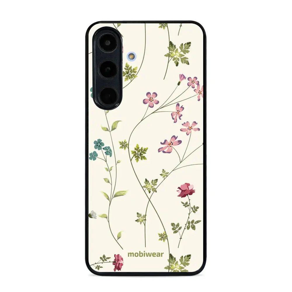 Handyhülle für Galaxy S25 FE, Mobiwear Glossy Case, Idyllische Blüte