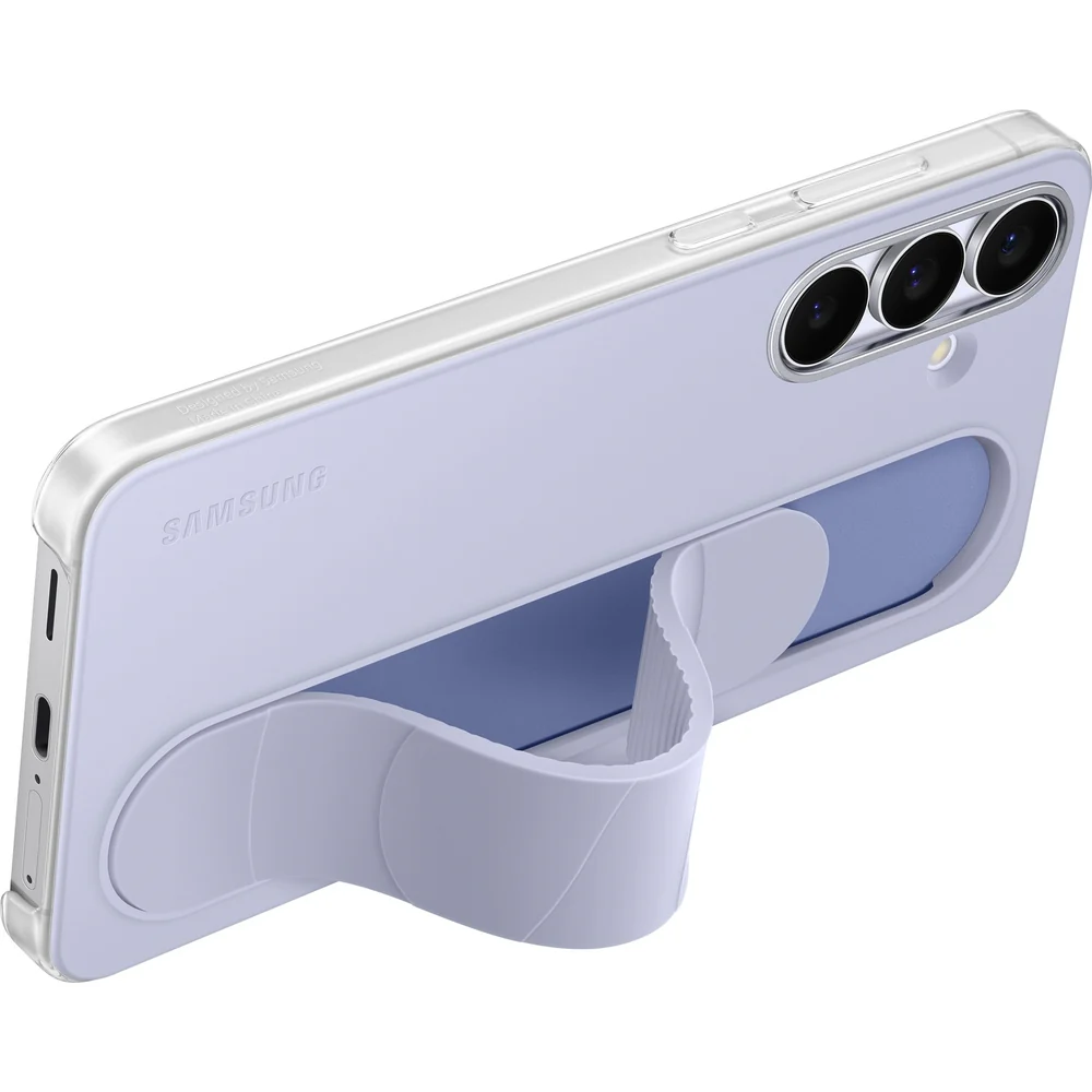 Handyhülle für Galaxy S25 FE, Samsung Silicone Standing Grip Case, Hellblau - Image 3