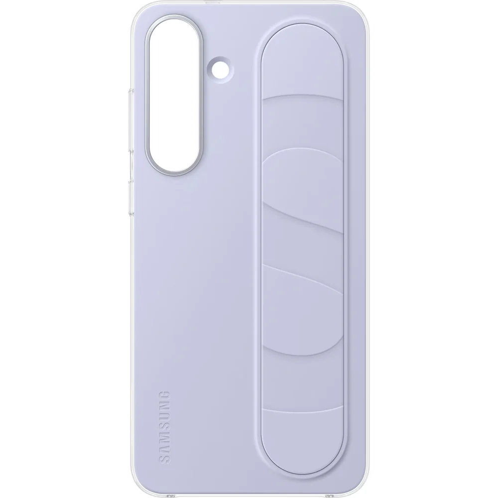 Handyhülle für Galaxy S25 FE, Samsung Silicone Standing Grip Case, Hellblau - Image 4