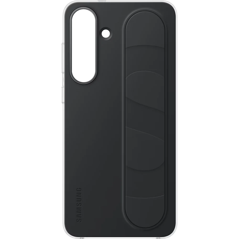 Handyhülle für Galaxy S25 FE, Samsung Silicone Standing Grip Case, Schwarz - Image 4