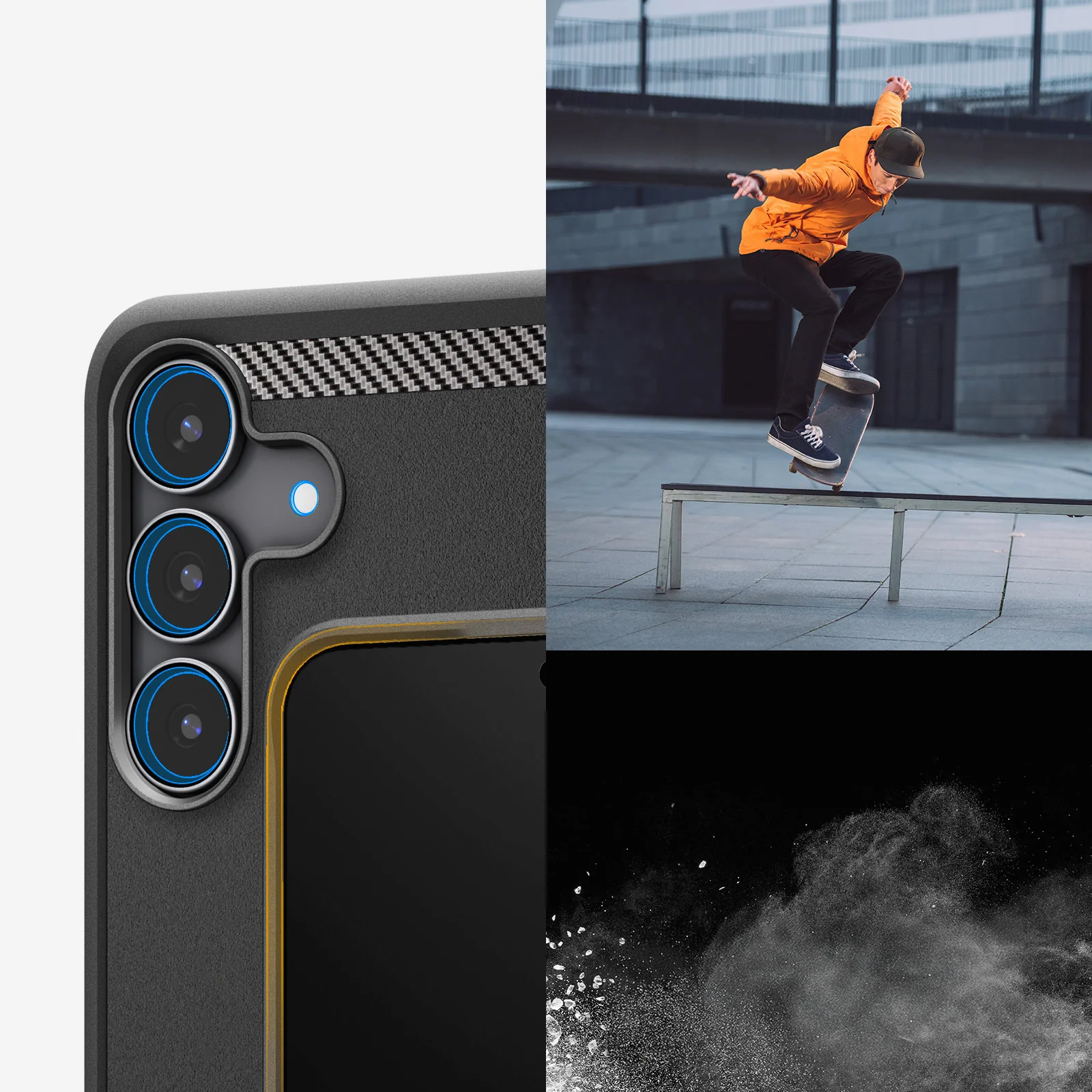 Handyhülle für Galaxy S25 FE, Spigen Rugged Armor, Schwarz - Image 16