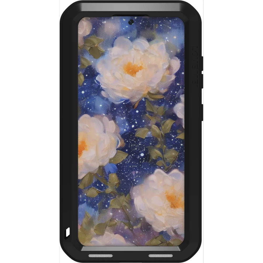 Handyhülle für Galaxy S25, Love Mei Powerful mit Glas, Schwarz - Image 9