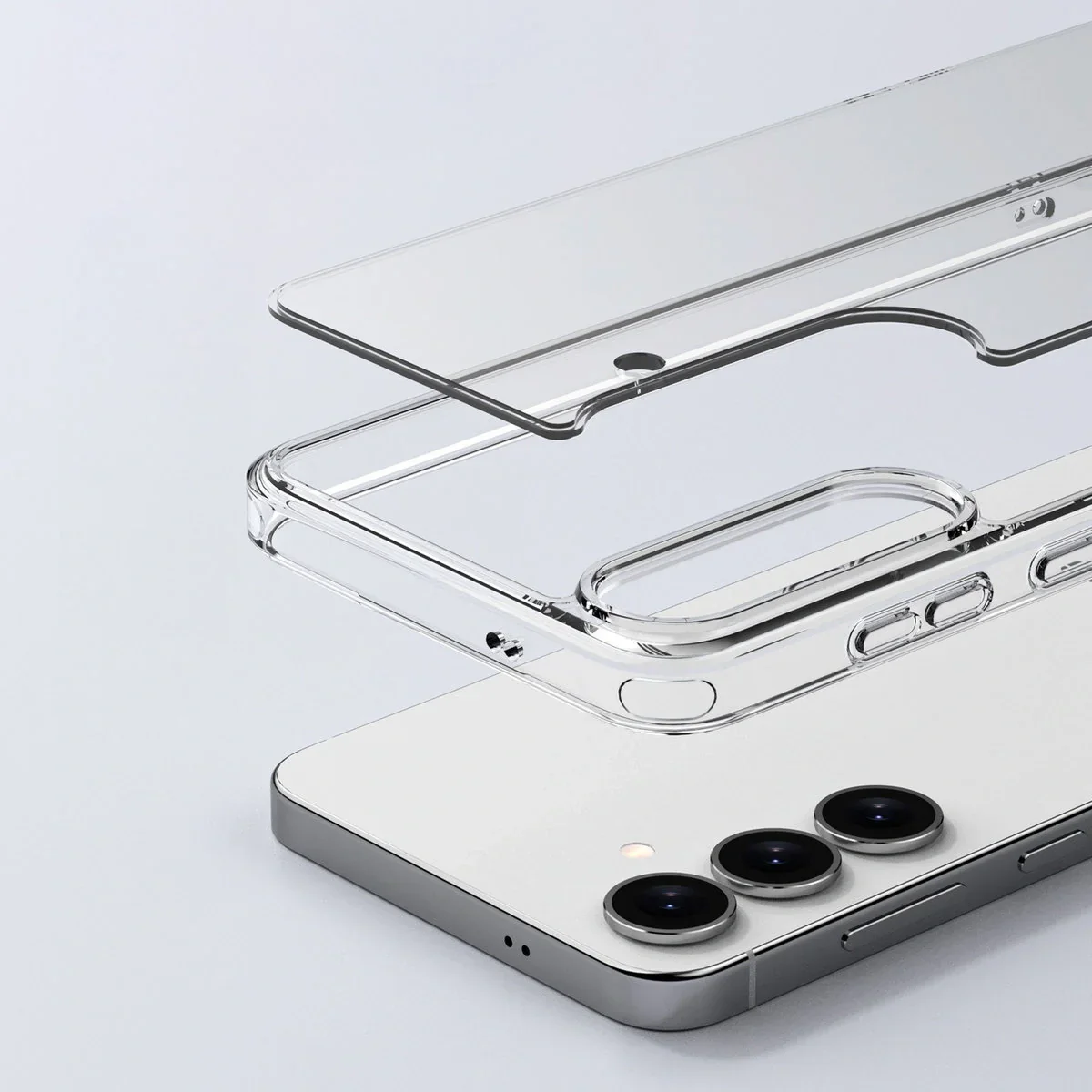 Handyhülle für Galaxy S25 Plus, Bizon Case Halo, Transparent - Image 3