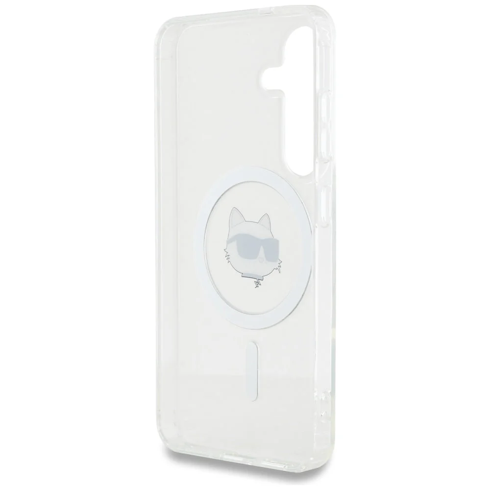 Handyhülle für Galaxy S25 Plus, Karl Lagerfeld Button Choupette Head mit MagSafe, Transparent - Image 8