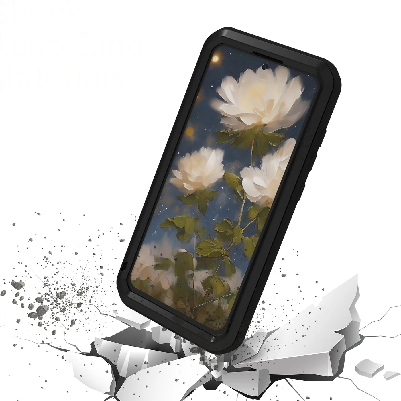 Handyhülle für Galaxy S25 Plus, Love Mei Powerful mit Glas, Schwarz - Image 3