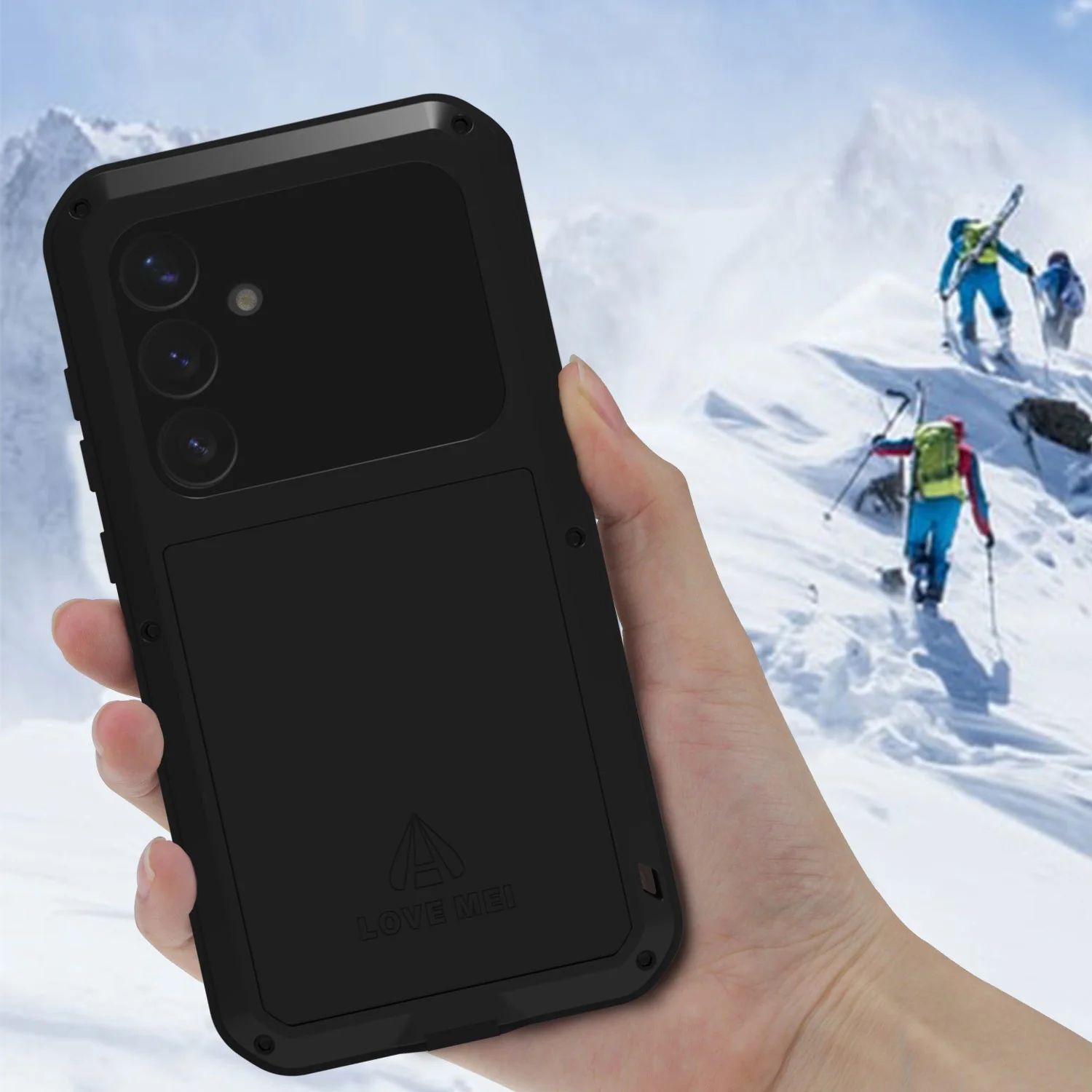 Handyhülle für Galaxy S25 Plus, Love Mei Powerful mit Glas, Schwarz - Image 7
