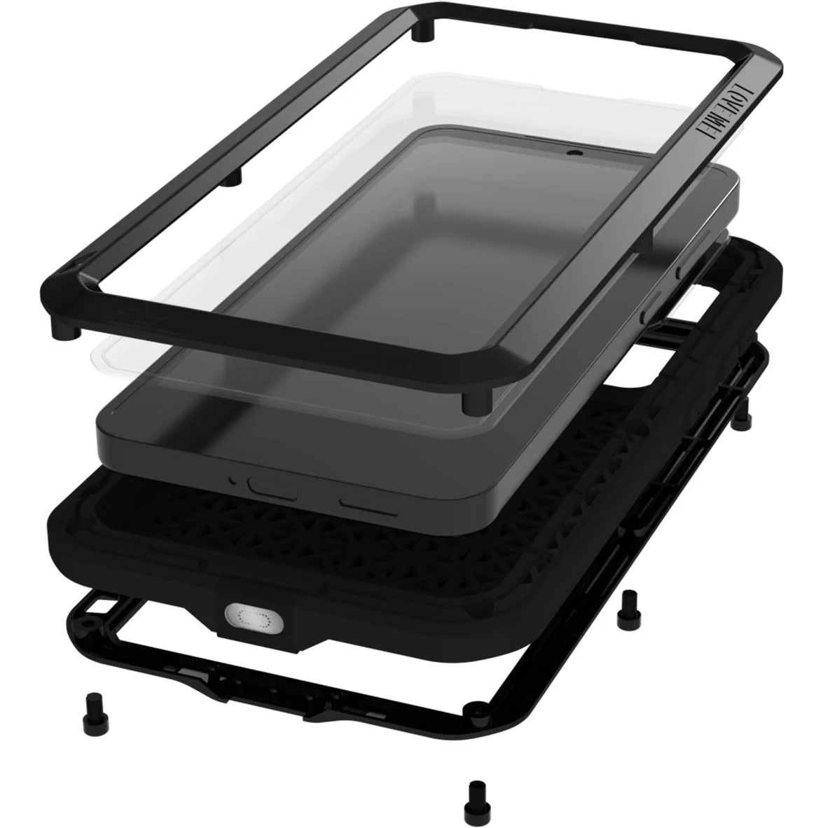 Handyhülle für Galaxy S25 Plus, Love Mei Powerful mit Glas, Schwarz - Image 9