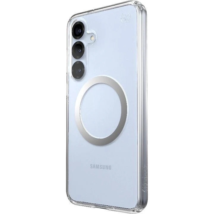 Handyhülle für Galaxy S25 Plus / S24 Plus, Speck Presidio Perfect-Clear mit MagSafe, Transparentes Chrom und Silbern - Image 11