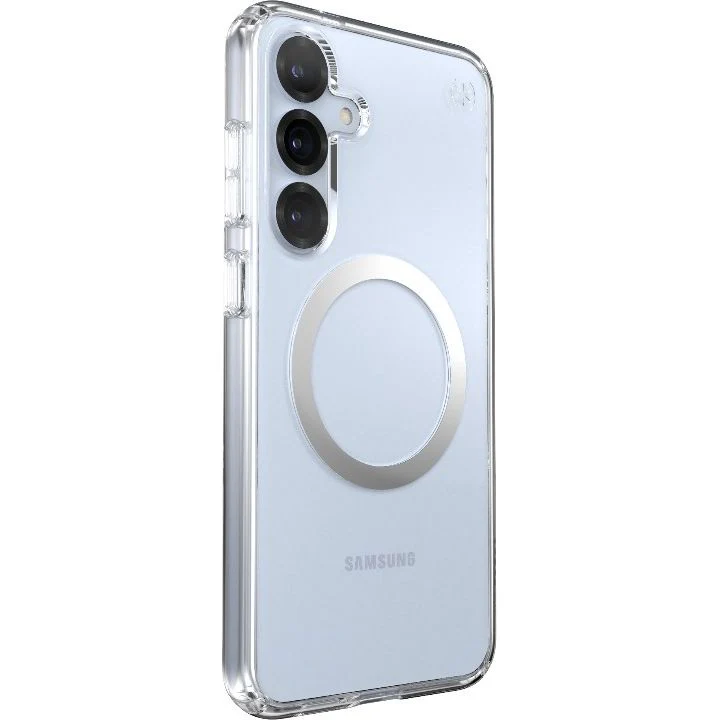 Handyhülle für Galaxy S25 Plus / S24 Plus, Speck Presidio Perfect-Clear mit MagSafe, Transparentes Chrom und Silbern - Image 12