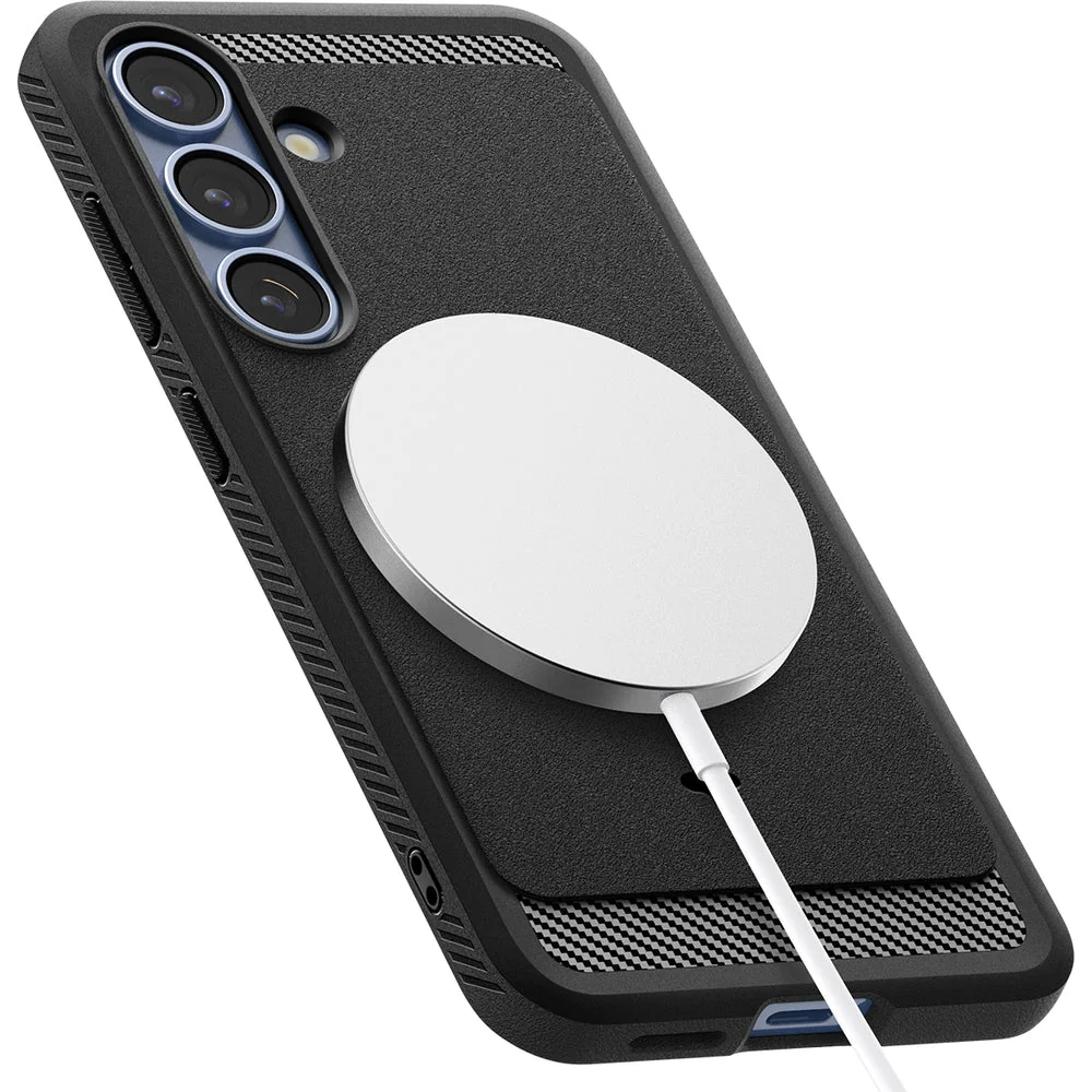 Handyhülle für Galaxy S25 Plus, Spigen Rugged Armor Mag mit MagSafe, Schwarz - Image 16