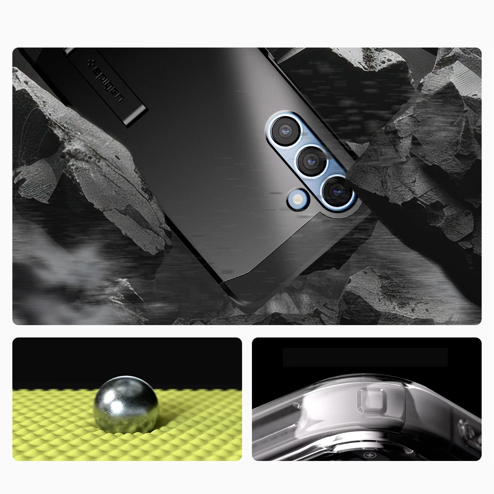 Handyhülle für Galaxy S25 Plus, Spigen Tough Armor Mag mit MagSafe, Schwarz - Image 2