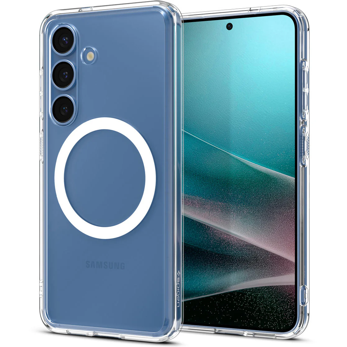 Handyhülle für Galaxy S25 Plus, Spigen Ultra Hybrid Mag mit MagSafe, Transparent-Weiß - Image 12