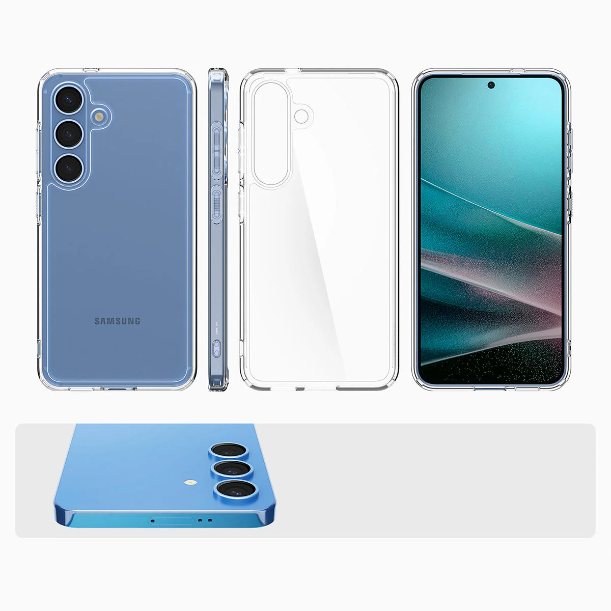 Handyhülle für Galaxy S25 Plus, Spigen Ultra Hybrid, Transparent - Image 4