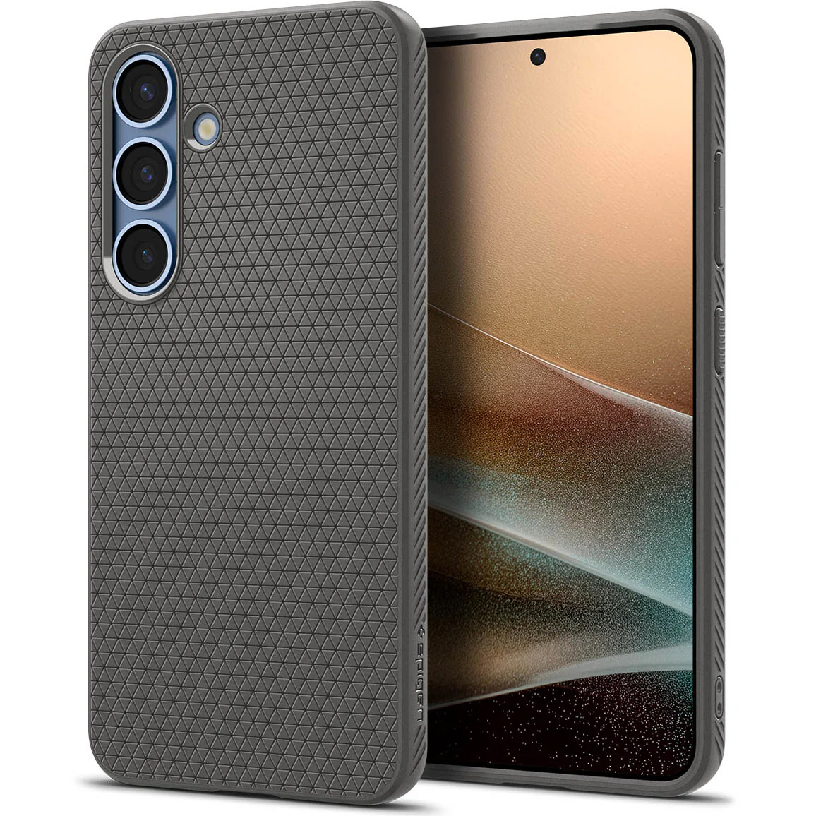 Handyhülle für Galaxy S25, Spigen Liquid Air, Grau - Image 17