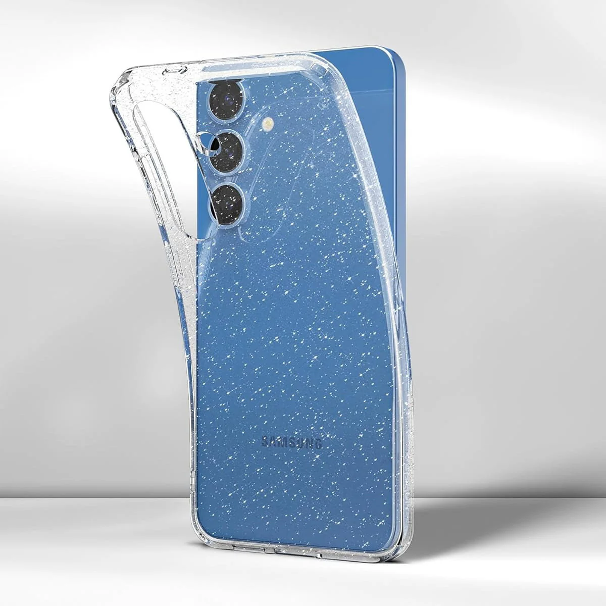Handyhülle für Galaxy S25, Spigen Liquid Crystal Glitter, Transparent mit Glitzer - Image 13