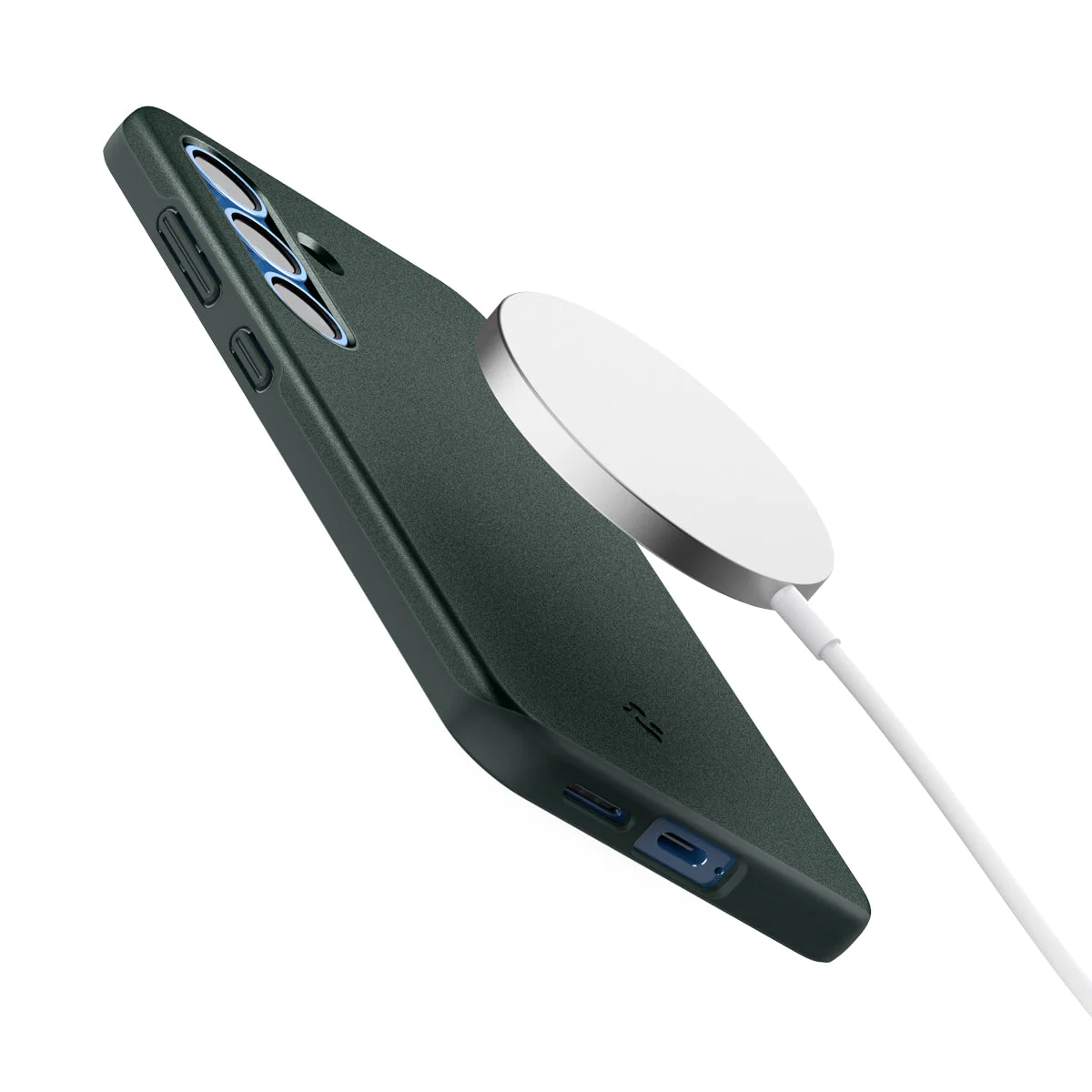 Handyhülle für Galaxy S25, Spigen Thin Fit Mag mit MagSafe, Grün - Image 4