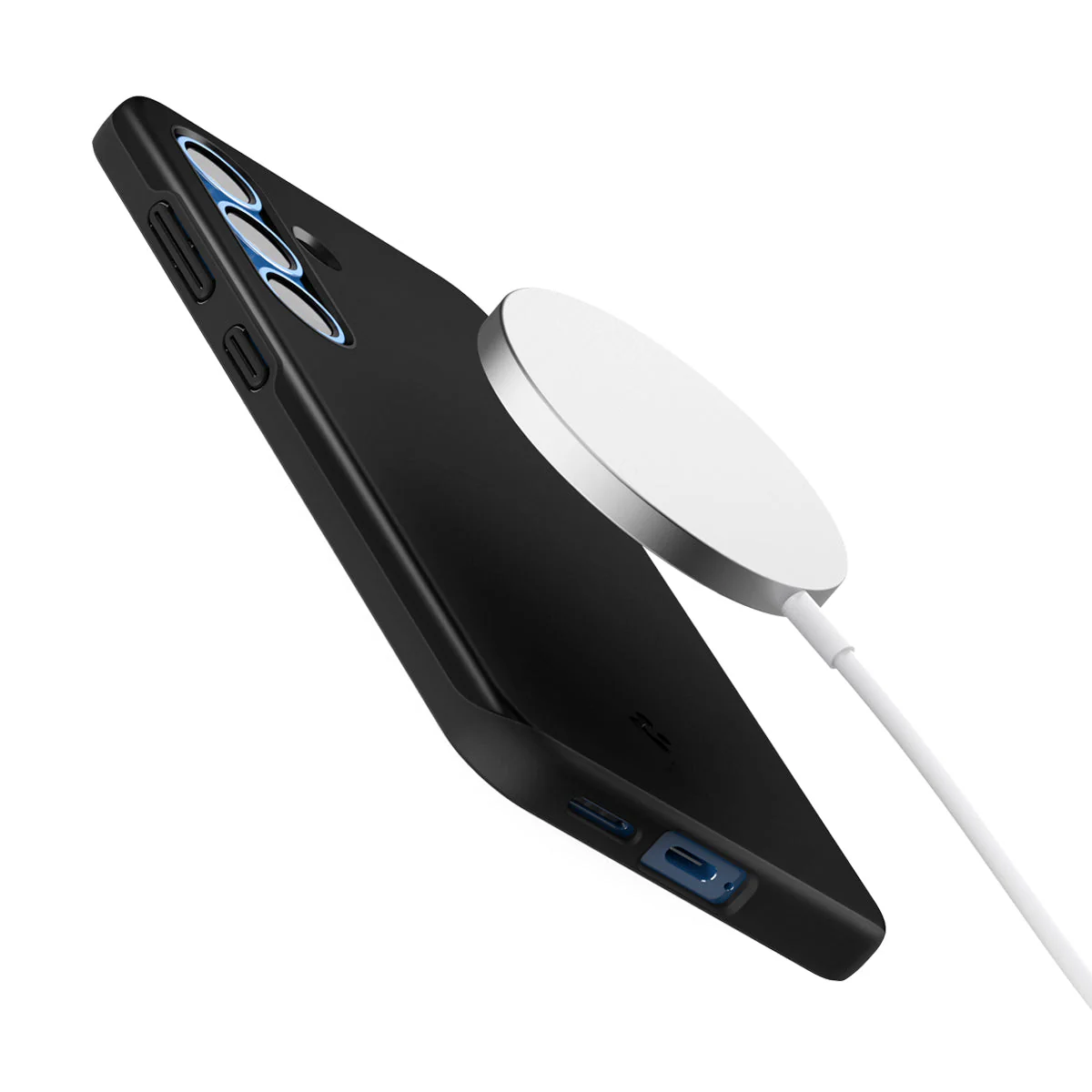 Handyhülle für Galaxy S25, Spigen Thin Fit Mag mit MagSafe, Schwarz - Image 4