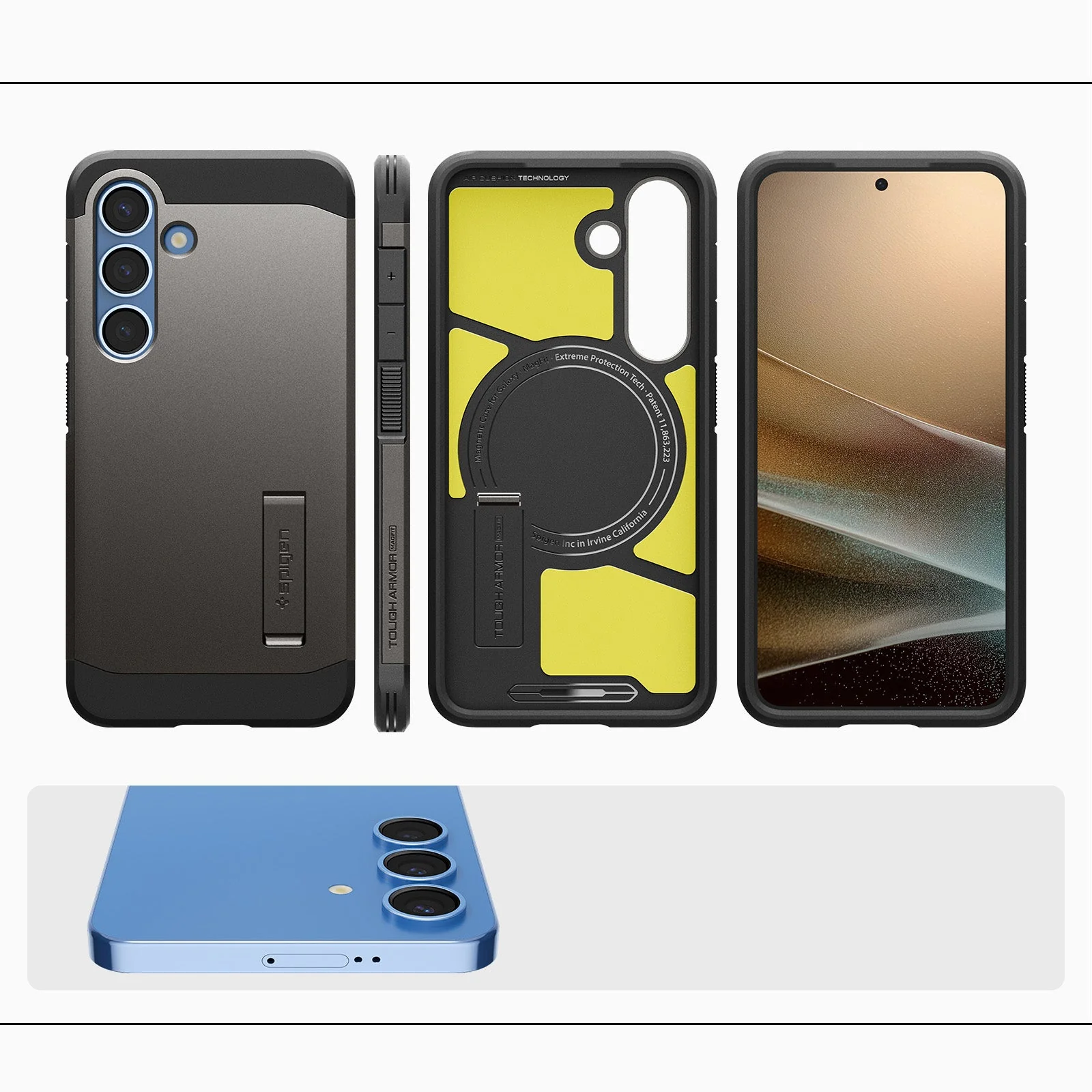 Handyhülle für Galaxy S25, Spigen Tough Armor Mag mit MagSafe, Rotguss - Image 17