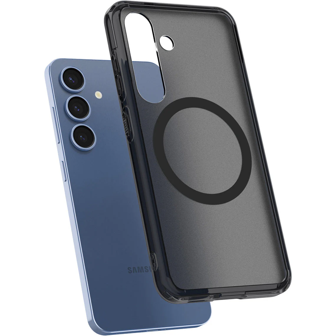Handyhülle für Galaxy S25, Spigen Ultra Hybrid Mag mit MagSafe, Durchscheinend-Schwarz - Image 6
