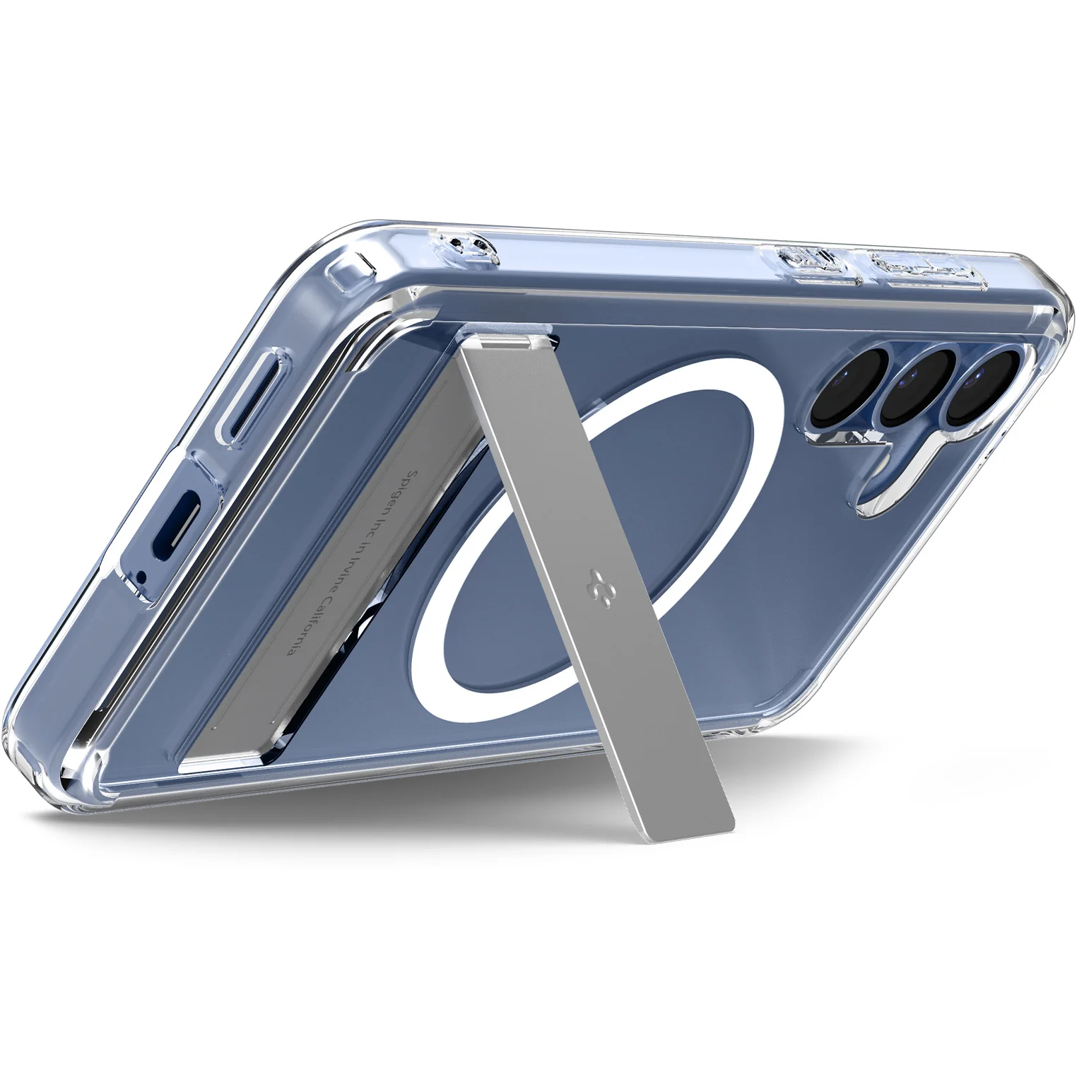 Handyhülle für Galaxy S25, Spigen Ultra Hybrid S Mag mit MagSafe, Transparent-Weiß - Image 3