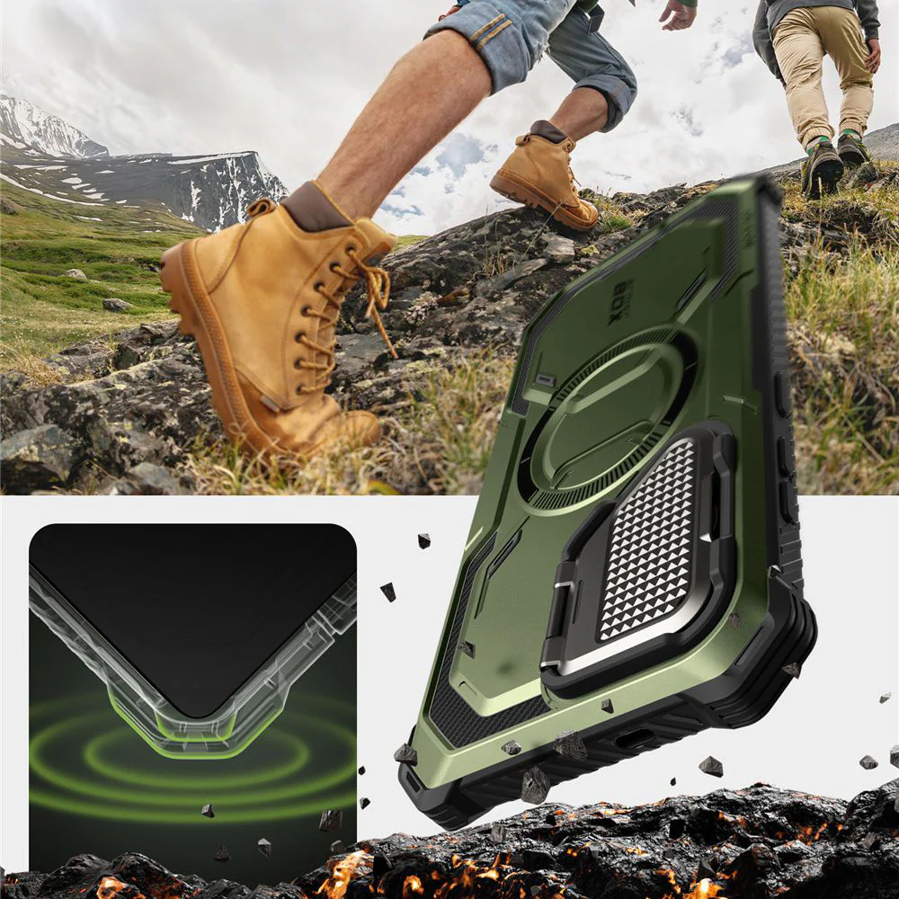 Handyhülle für Galaxy S25, Supcase i-Blason Armorbox Mag SP für MagSafe, Grün - Image 4