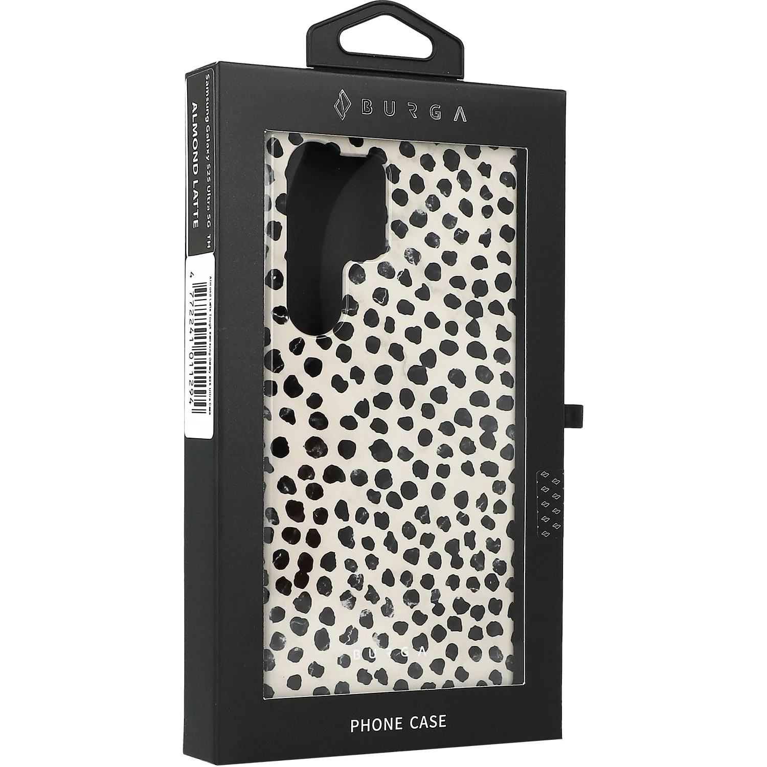 Handyhülle für Galaxy S25 Ultra, Burga Almond Latte Tough, Beige mit schwarzen Punkten - Image 2