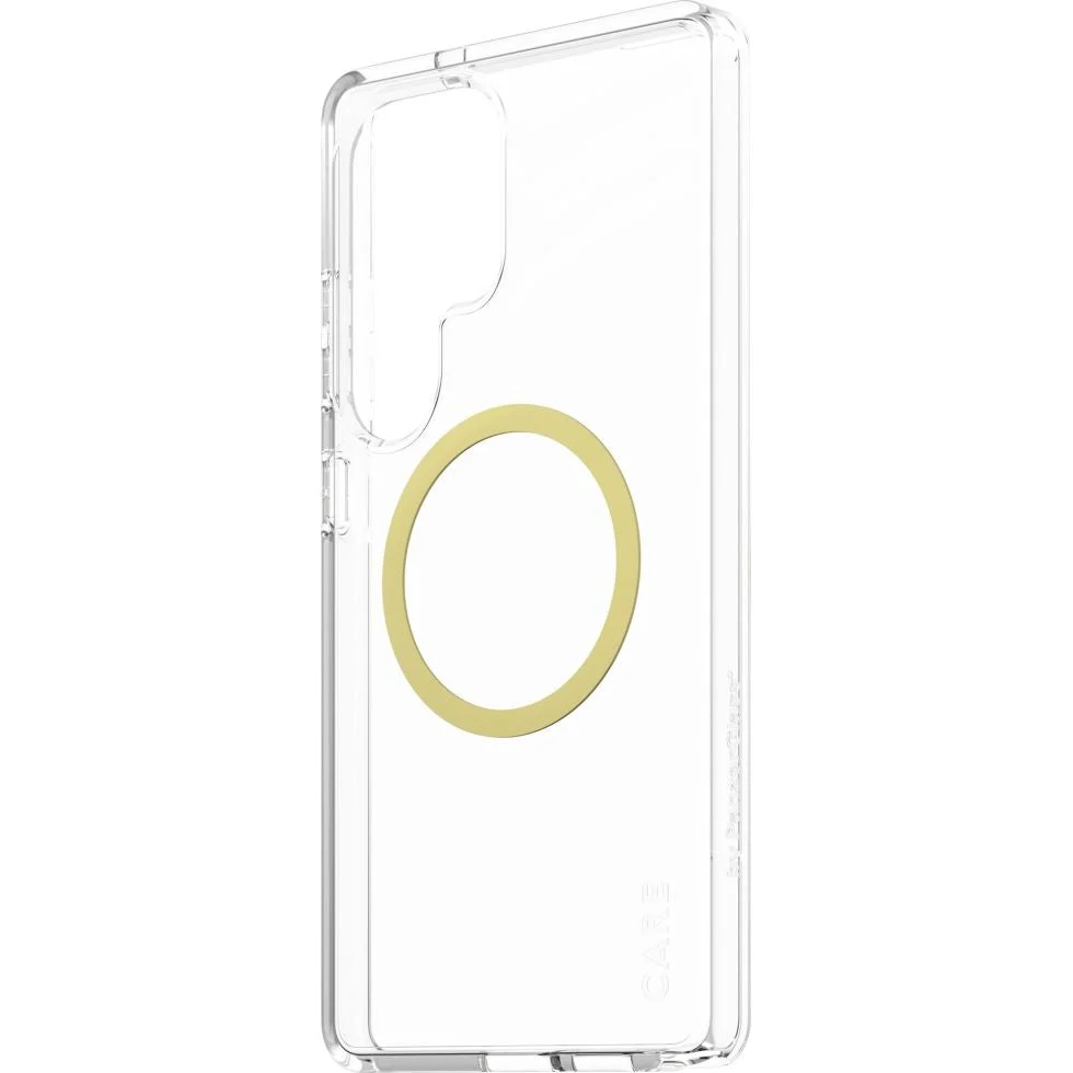 Handyhülle für Galaxy S25 Ultra, CARE by PanzerGlass Flagship Urban Combat Qi mit MagSafe, Transparent und Gelb - Image 3