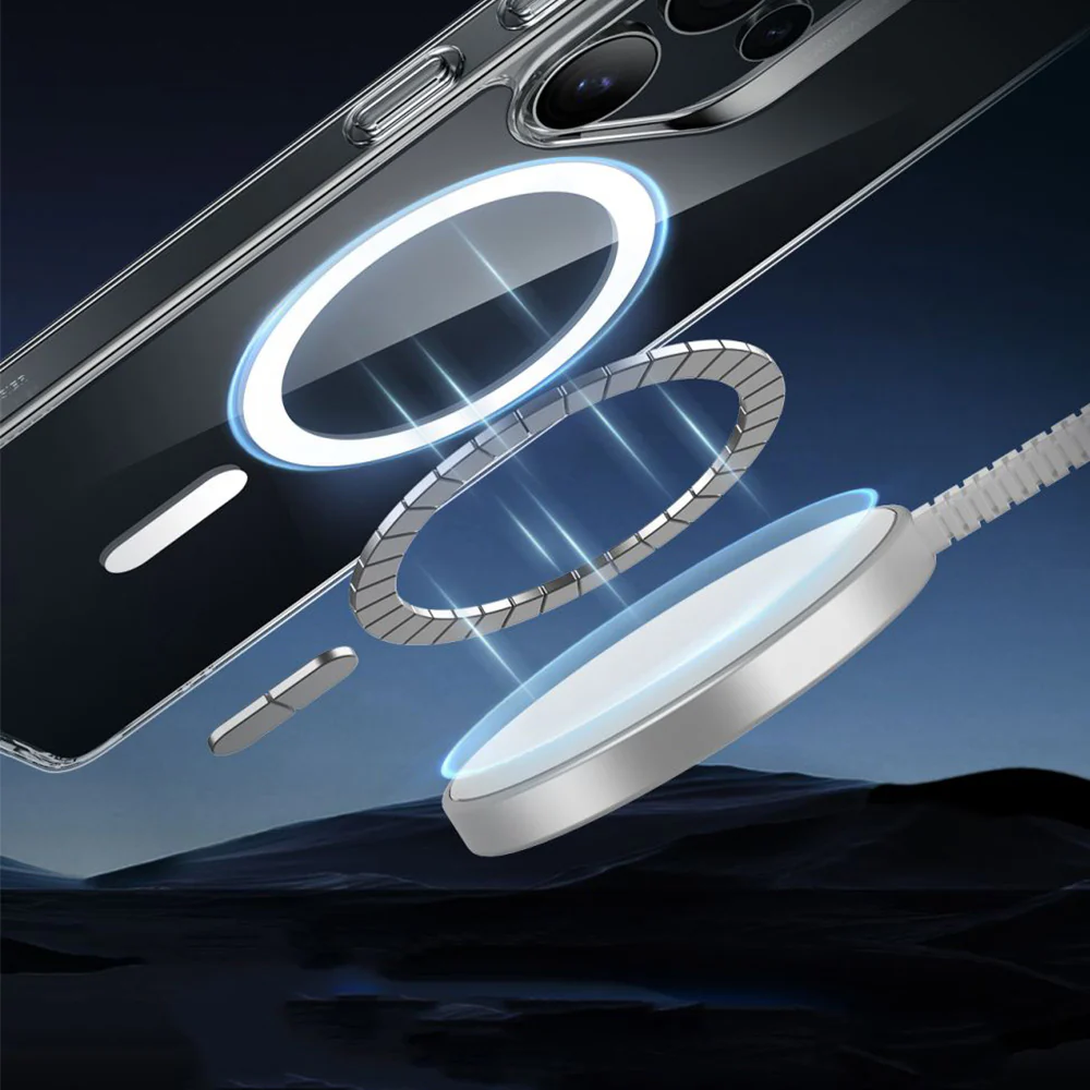 Handyhülle für Galaxy S25 Ultra für MagSafe, ESR Classic Hybrid Halolock, Transparent-Weiß - Image 3