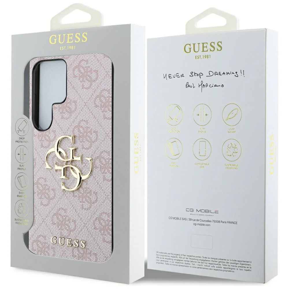 Handyhülle für Galaxy S25 Ultra, Guess Hardcase 4G Big Metal Logo, Rosa - Image 8