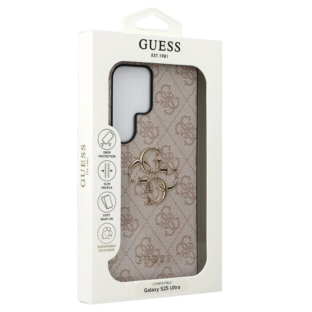 Handyhülle für Galaxy S25 Ultra, Guess Hardcase 4G Big Metal Logo, Rosa - Image 9