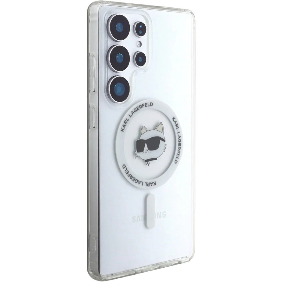 Handyhülle für Galaxy S25 Ultra, Karl Lagerfeld Button Choupette Head mit MagSafe, Transparent - Image 7
