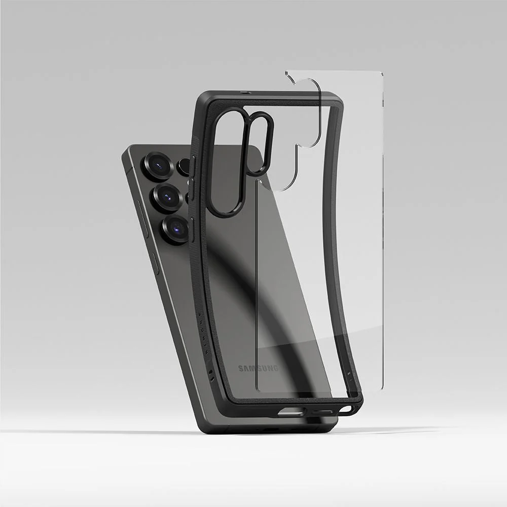 Handyhülle für Galaxy S25 Ultra, Ringke Fusion Bold, Transparent mit Schwarzen Rahmen - Image 5