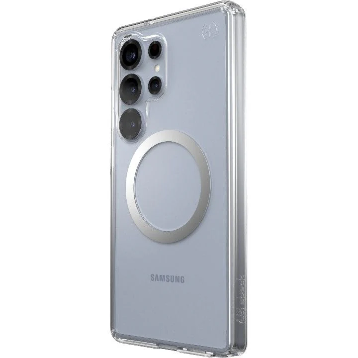 Handyhülle für Galaxy S25 Ultra, Speck Presidio Perfect-Clear mit MagSafe, Transparentes Chrom und Silbern - Image 11