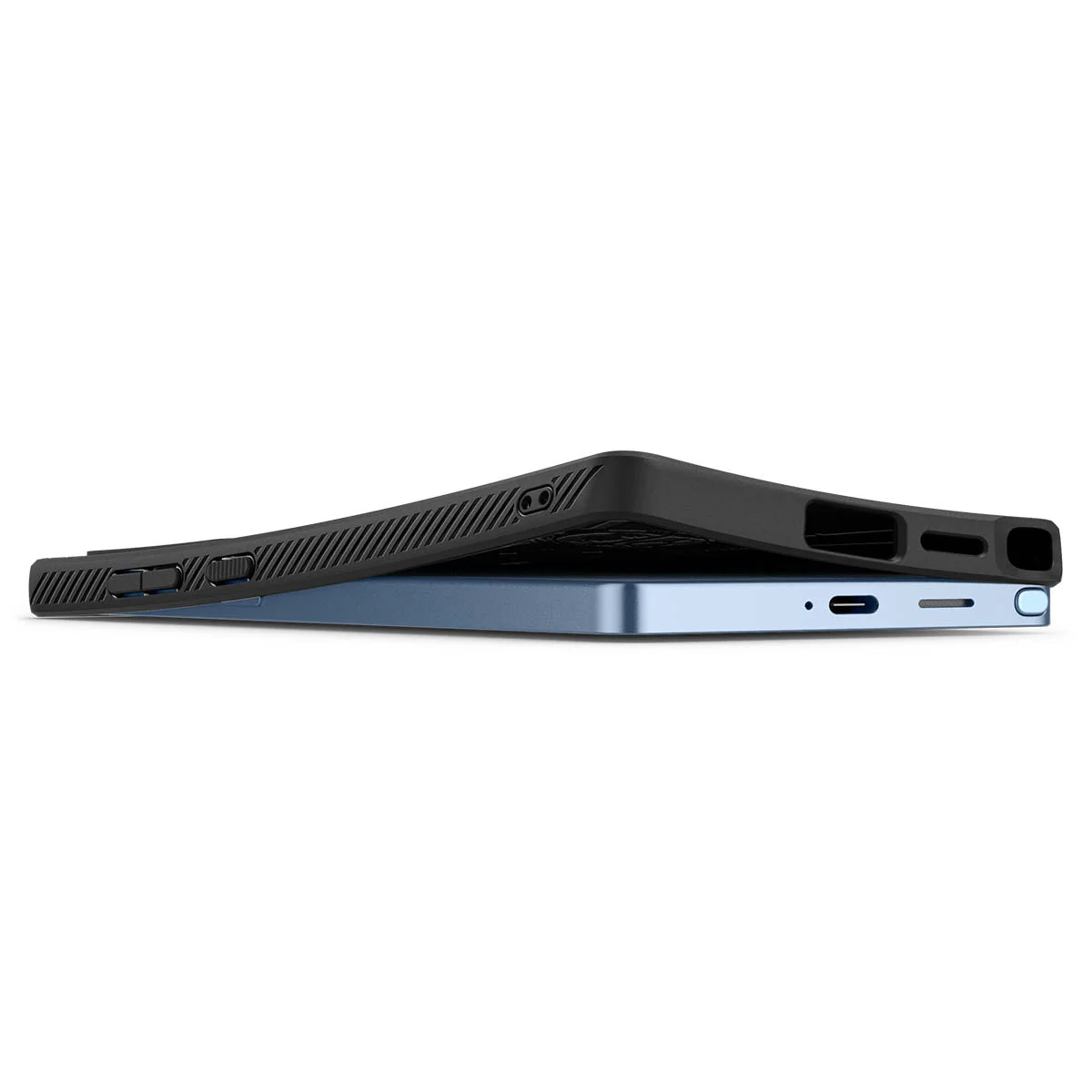 Handyhülle für Galaxy S25 Ultra, Spigen Liquid Air, Schwarz - Image 17