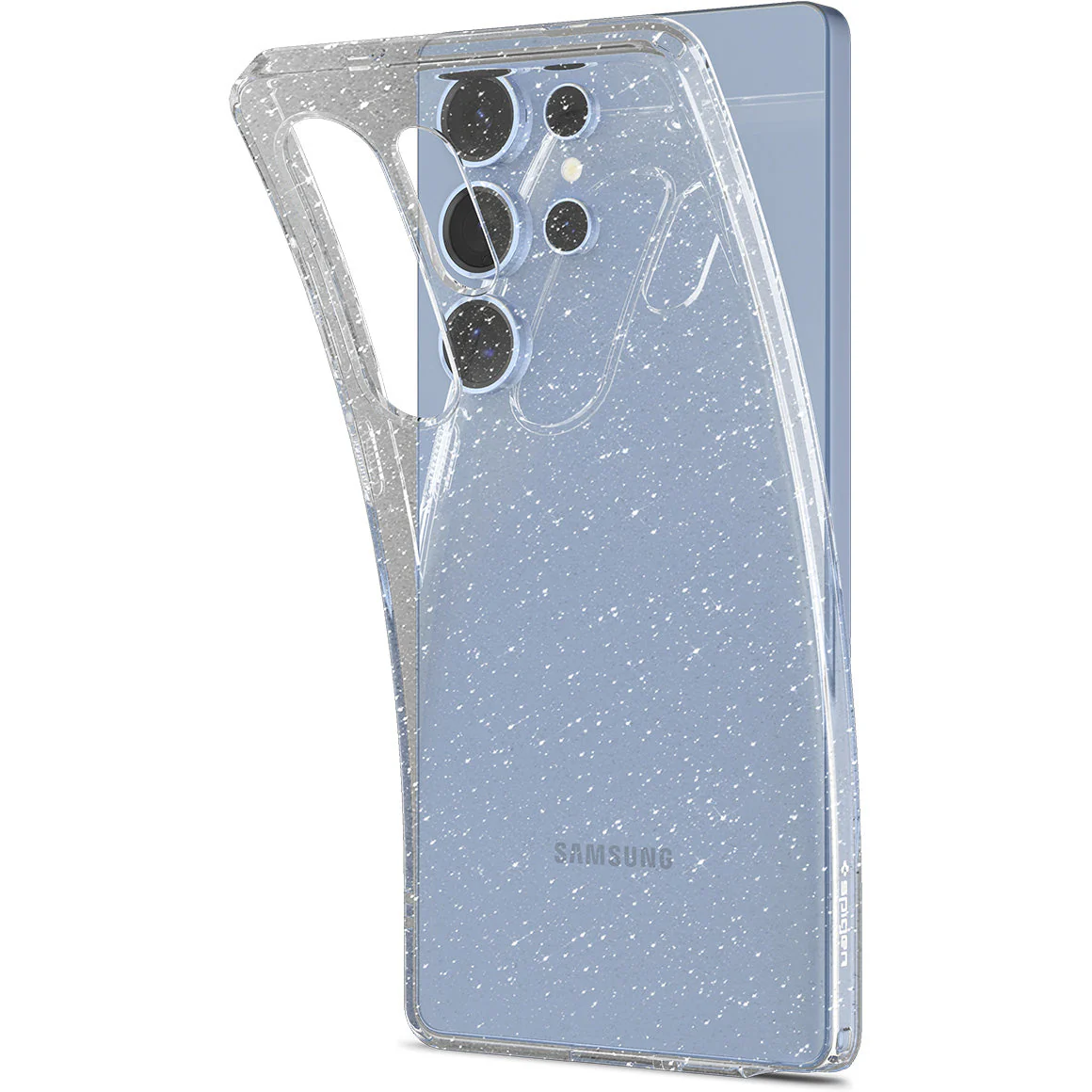 Handyhülle für Galaxy S25 Ultra, Spigen Liquid Crystal Glitter, Transparent mit Glitzer - Image 9