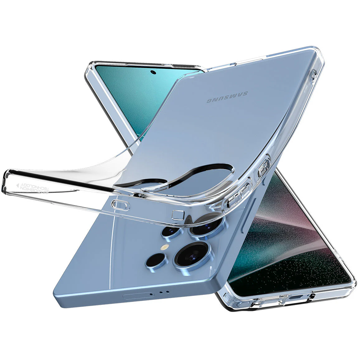 Handyhülle für Galaxy S25 Ultra, Spigen Liquid Crystal, Transparent - Image 3