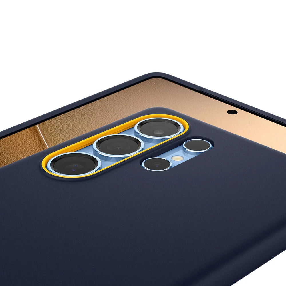 Handyhülle für Galaxy S25 Ultra, Spigen Nano Pop Mag mit MagSafe, Dunkelblau und Gelb - Image 4