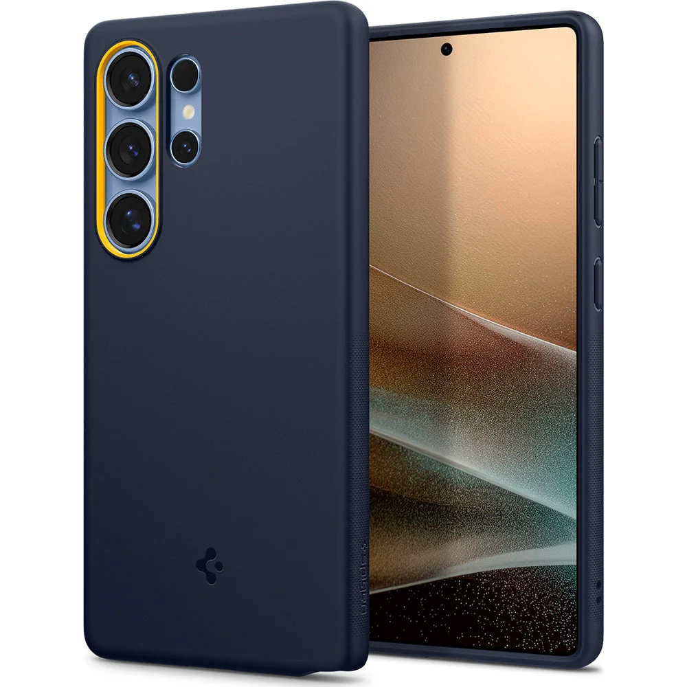 Handyhülle für Galaxy S25 Ultra, Spigen Nano Pop Mag mit MagSafe, Dunkelblau und Gelb - Image 5