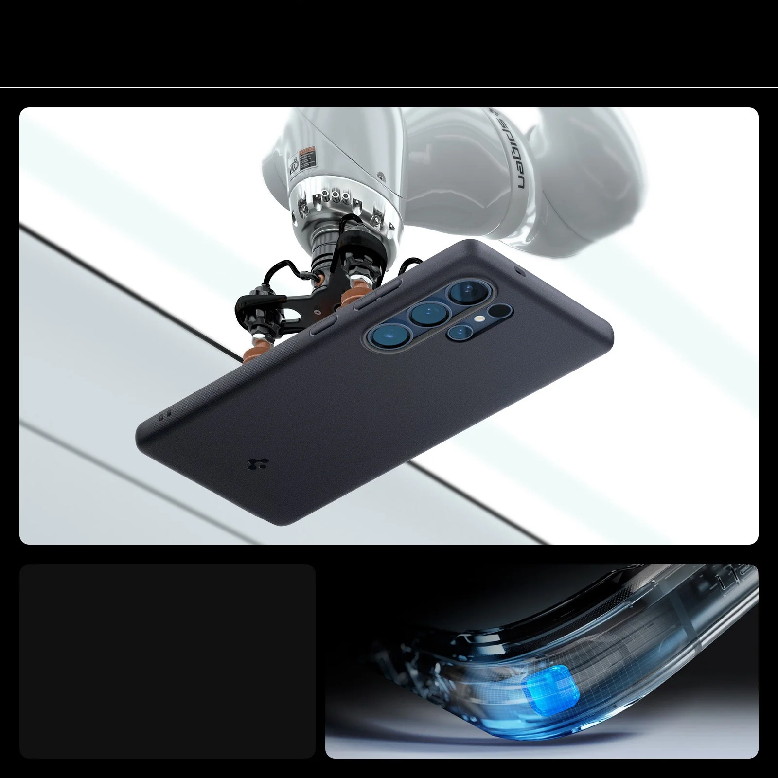 Handyhülle für Galaxy S25 Ultra, Spigen Nano Pop Mag mit MagSafe, Schwarz und Grau - Image 3