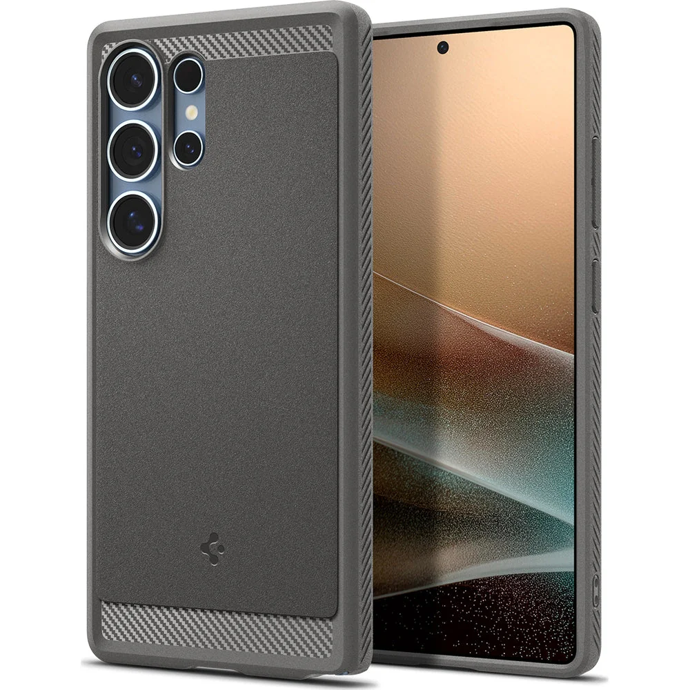 Handyhülle für Galaxy S25 Ultra, Spigen Rugged Armor Mag mit MagSafe, Grau - Image 4