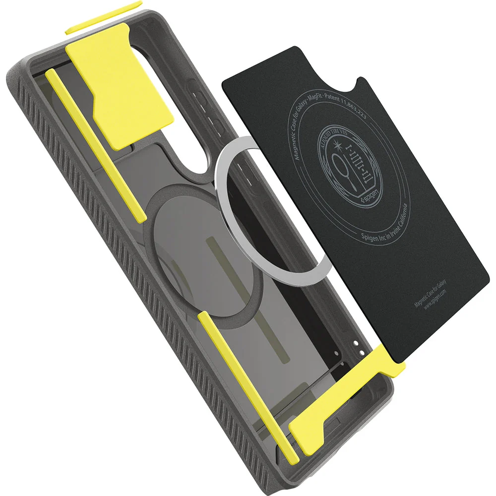 Handyhülle für Galaxy S25 Ultra, Spigen Rugged Armor Mag mit MagSafe, Grau - Image 6