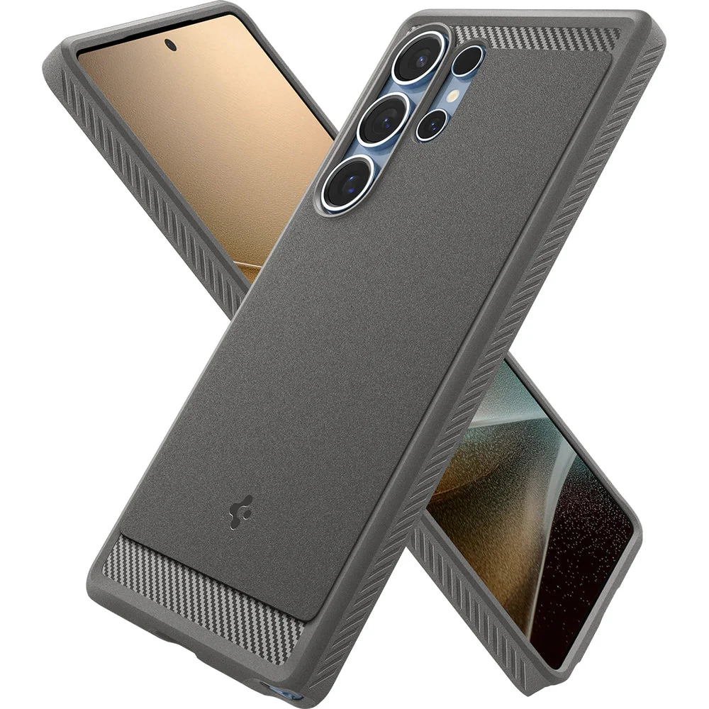 Handyhülle für Galaxy S25 Ultra, Spigen Rugged Armor Mag mit MagSafe, Grau - Image 8