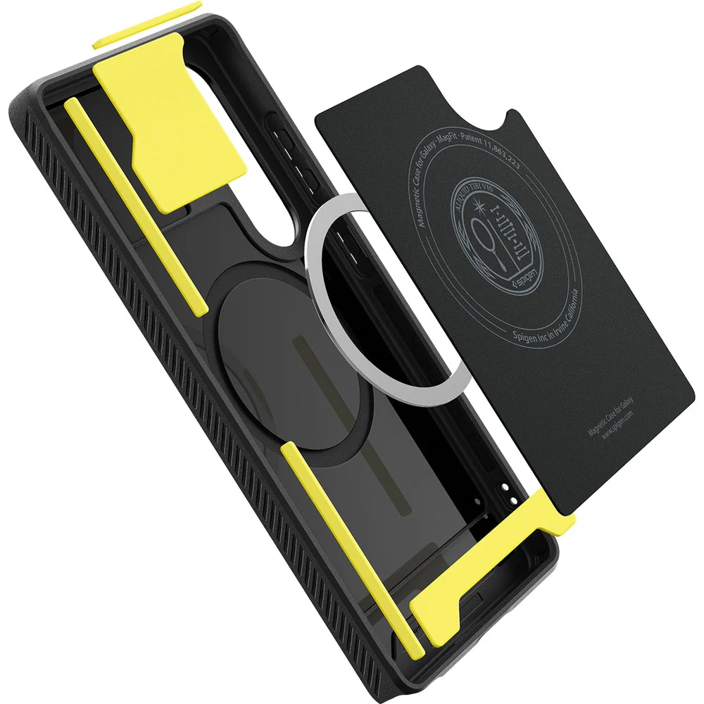 Handyhülle für Galaxy S25 Ultra, Spigen Rugged Armor Mag mit MagSafe, Schwarz - Image 5