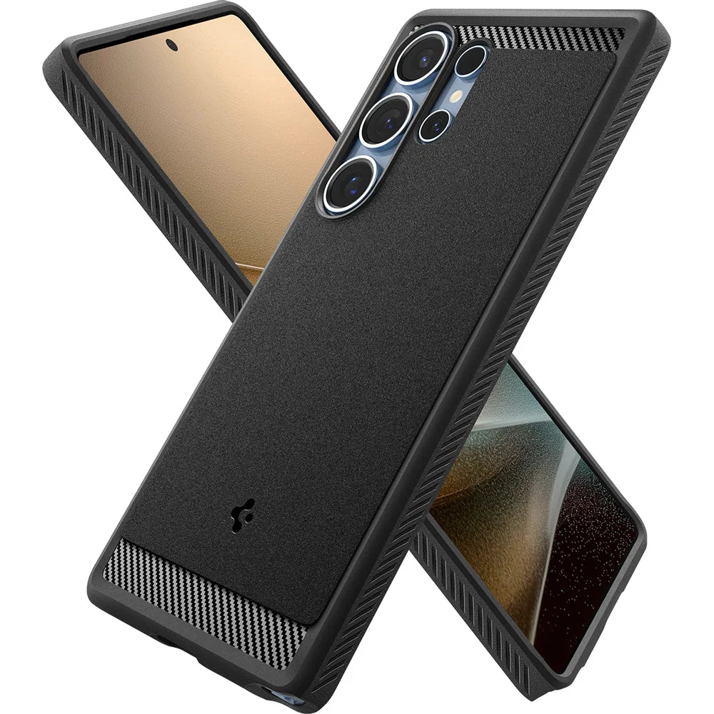 Handyhülle für Galaxy S25 Ultra, Spigen Rugged Armor Mag mit MagSafe, Schwarz - Image 7