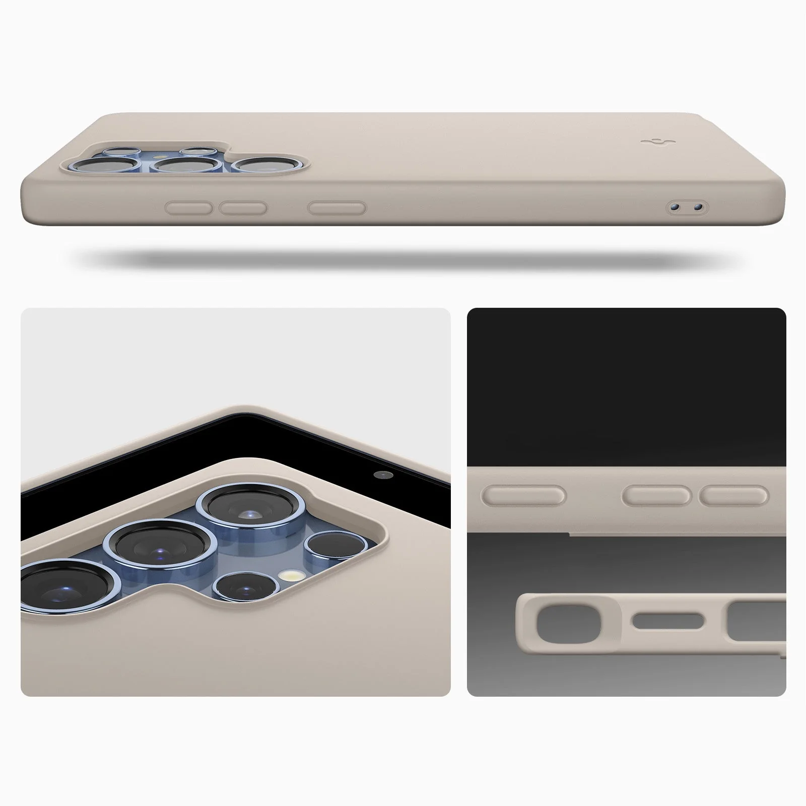 Handyhülle für Galaxy S25 Ultra, Spigen Silicone Fit Mag mit MagSafe, Beige - Image 5