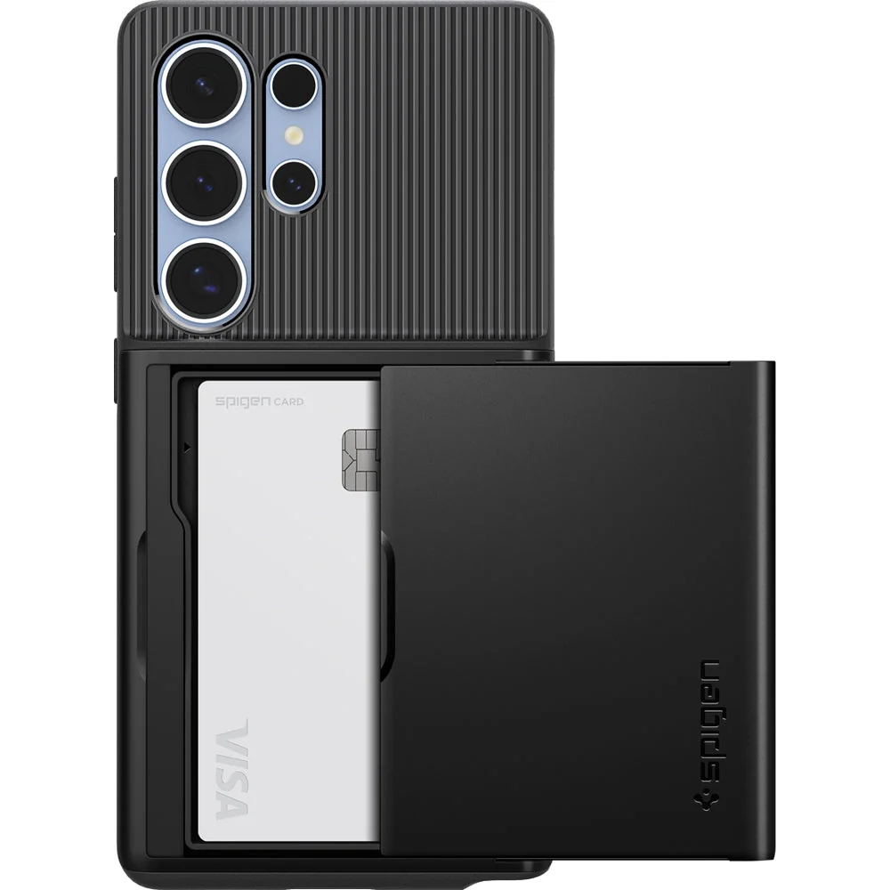 Handyhülle für Galaxy S25 Ultra, Spigen Slim Armor CS, Schwarz - Image 3