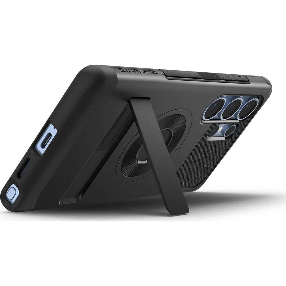 Handyhülle für Galaxy S25 Ultra, Spigen Slim Armor Mag mit MagSafe, Schwarz - Image 3